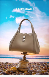 Fashionable Korean-style Large-capacity Leather Handbag
